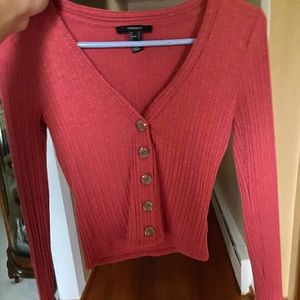 FOREVER 21 Long Sleeve cropped shirt!